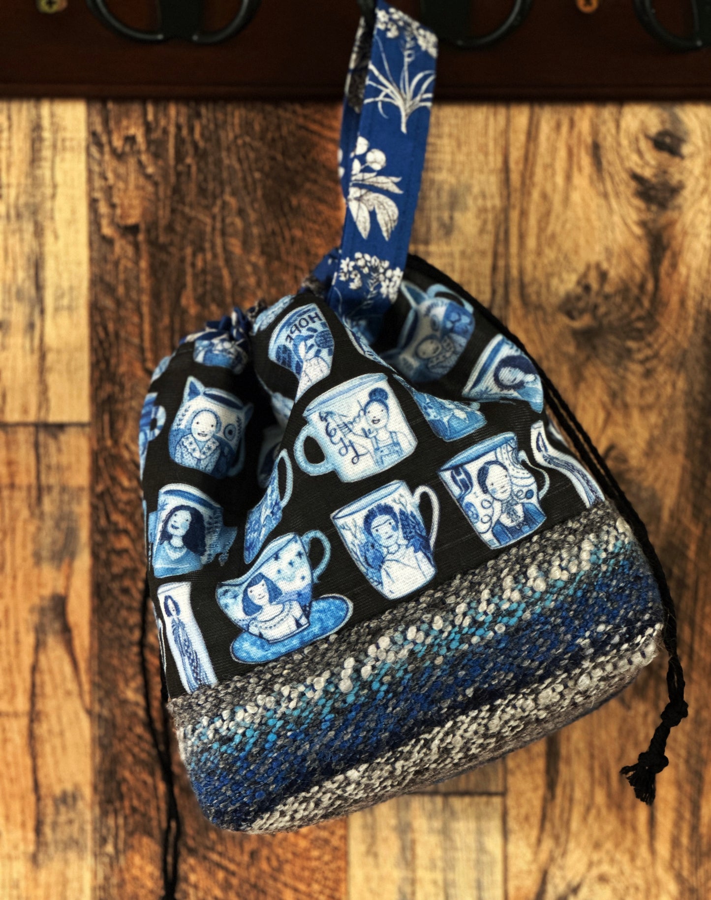 Famous Women with Handwoven Wool Small Project Bag