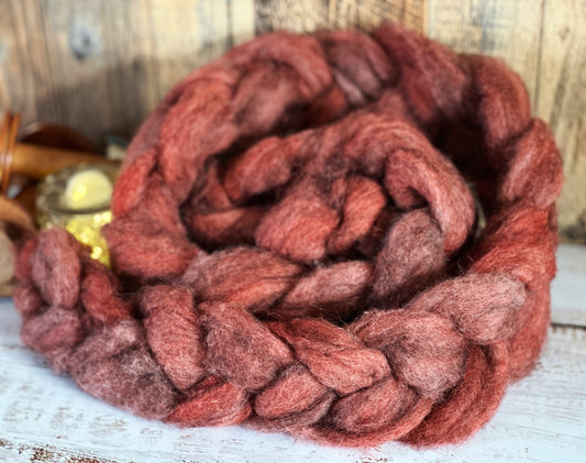 Tangelo 80/20 Shetland and Southdown Heathered Wool Roving