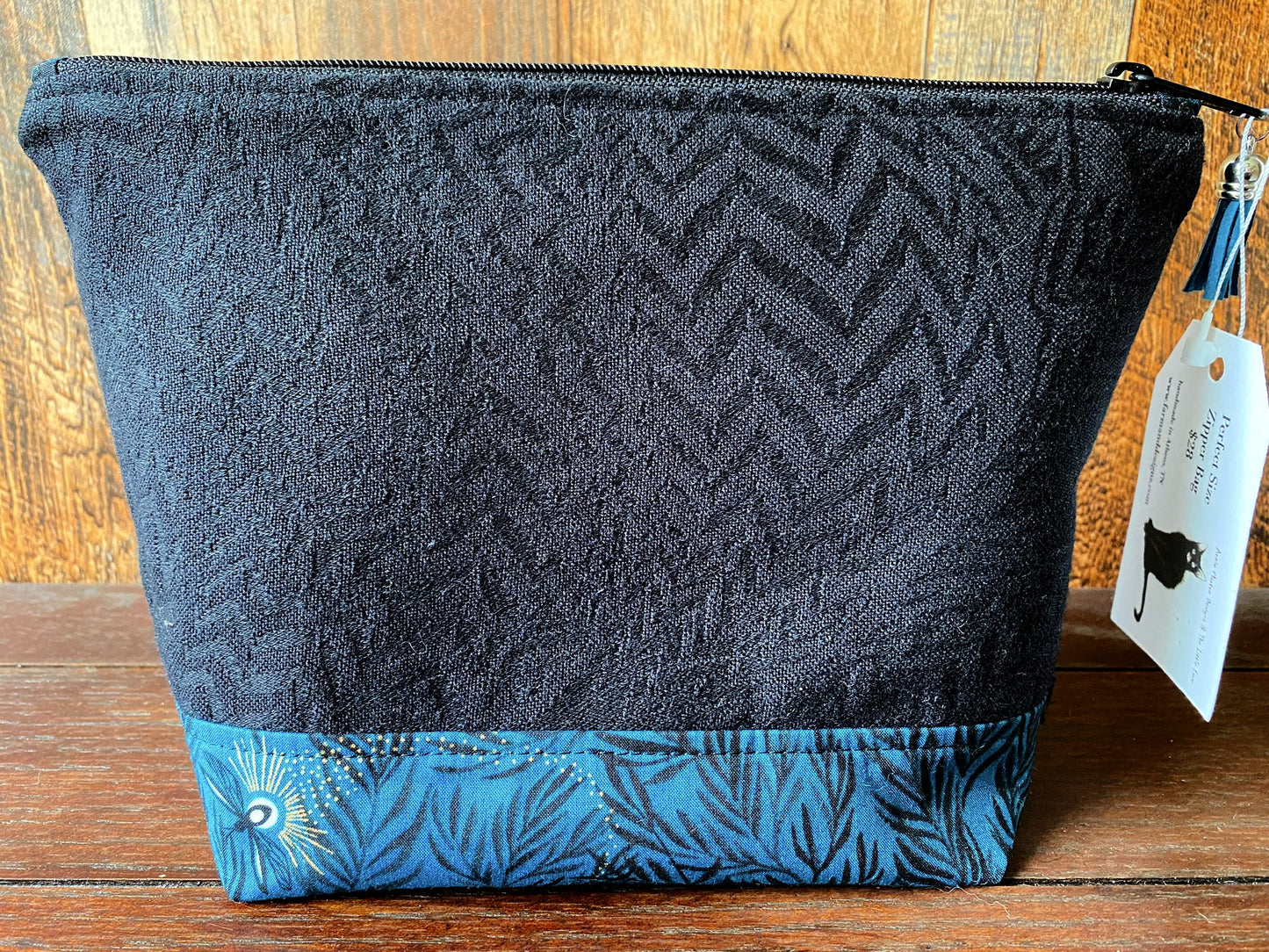 Starlit Fox Project or Cosmetic Zipper Bag