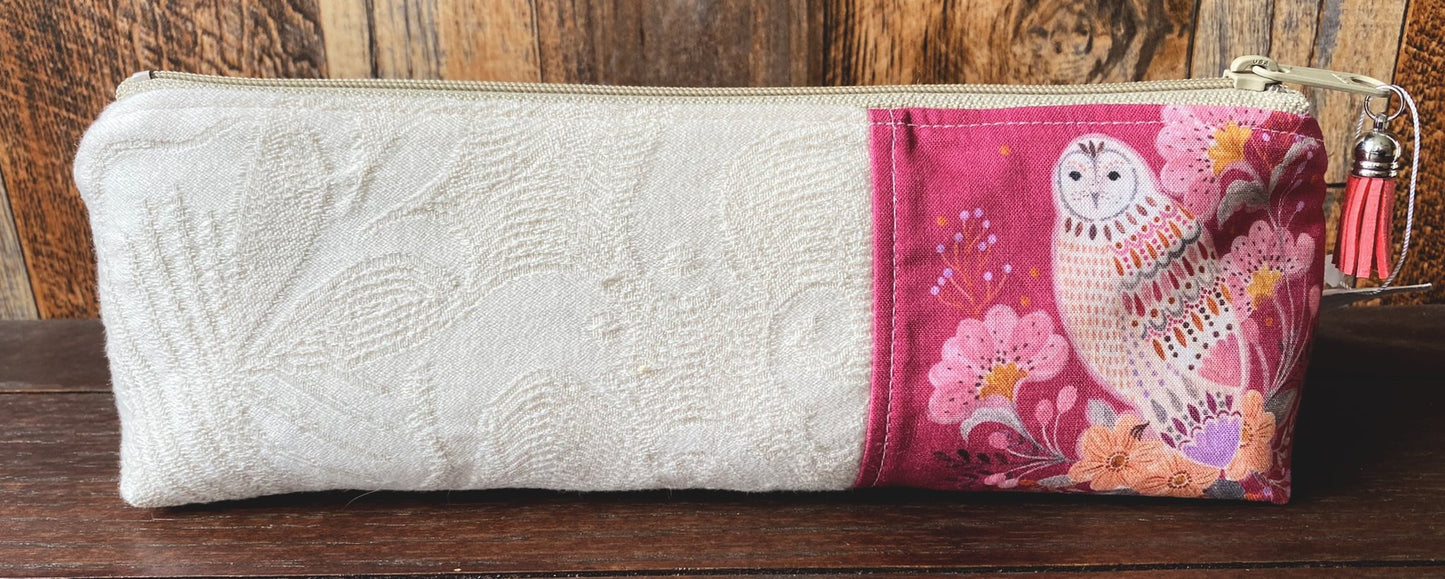 Owl and Rabbit Long and Lean Zipper Bag