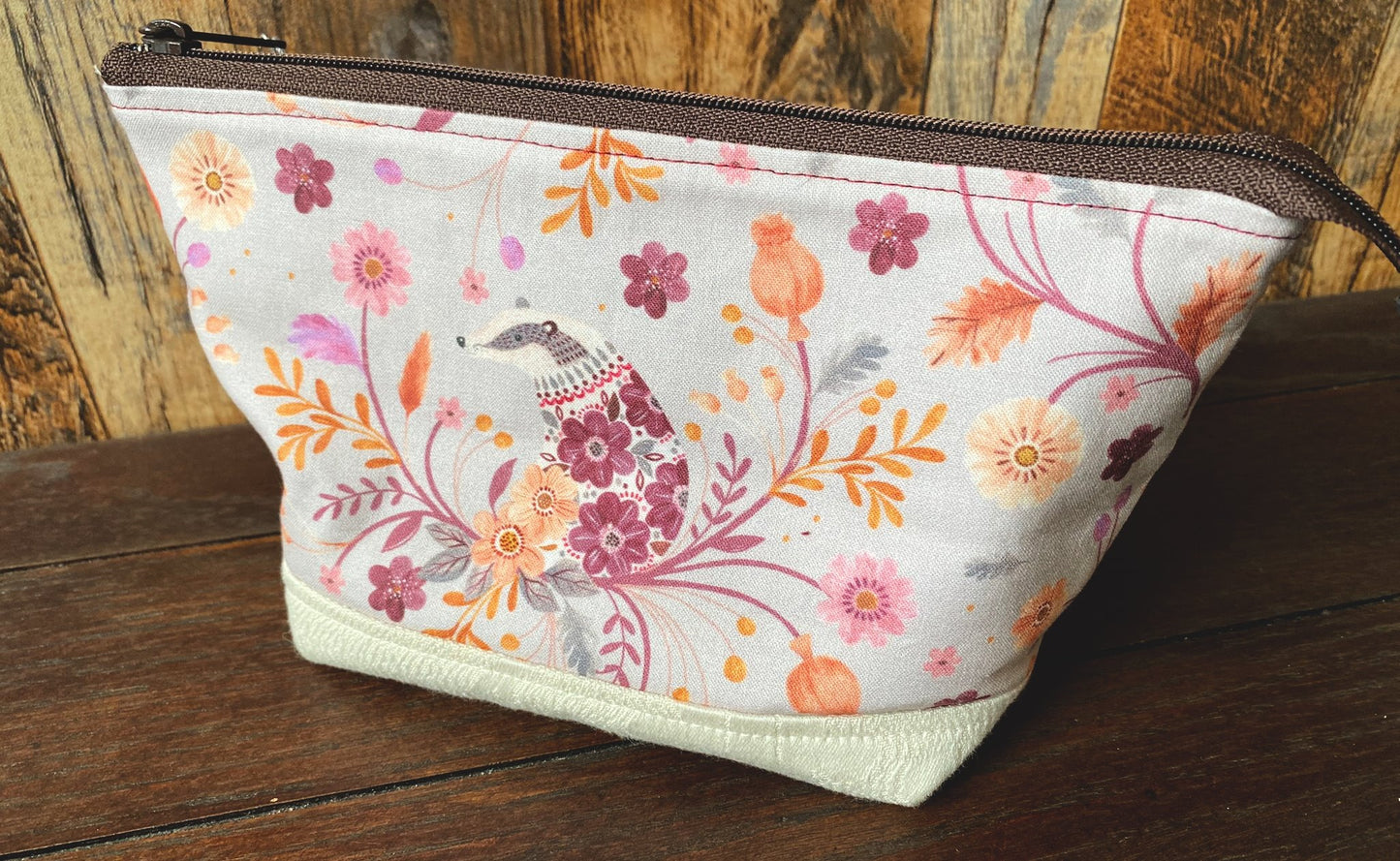 Squirrel and Woodland Friends Small Open Wide Spindle Bag