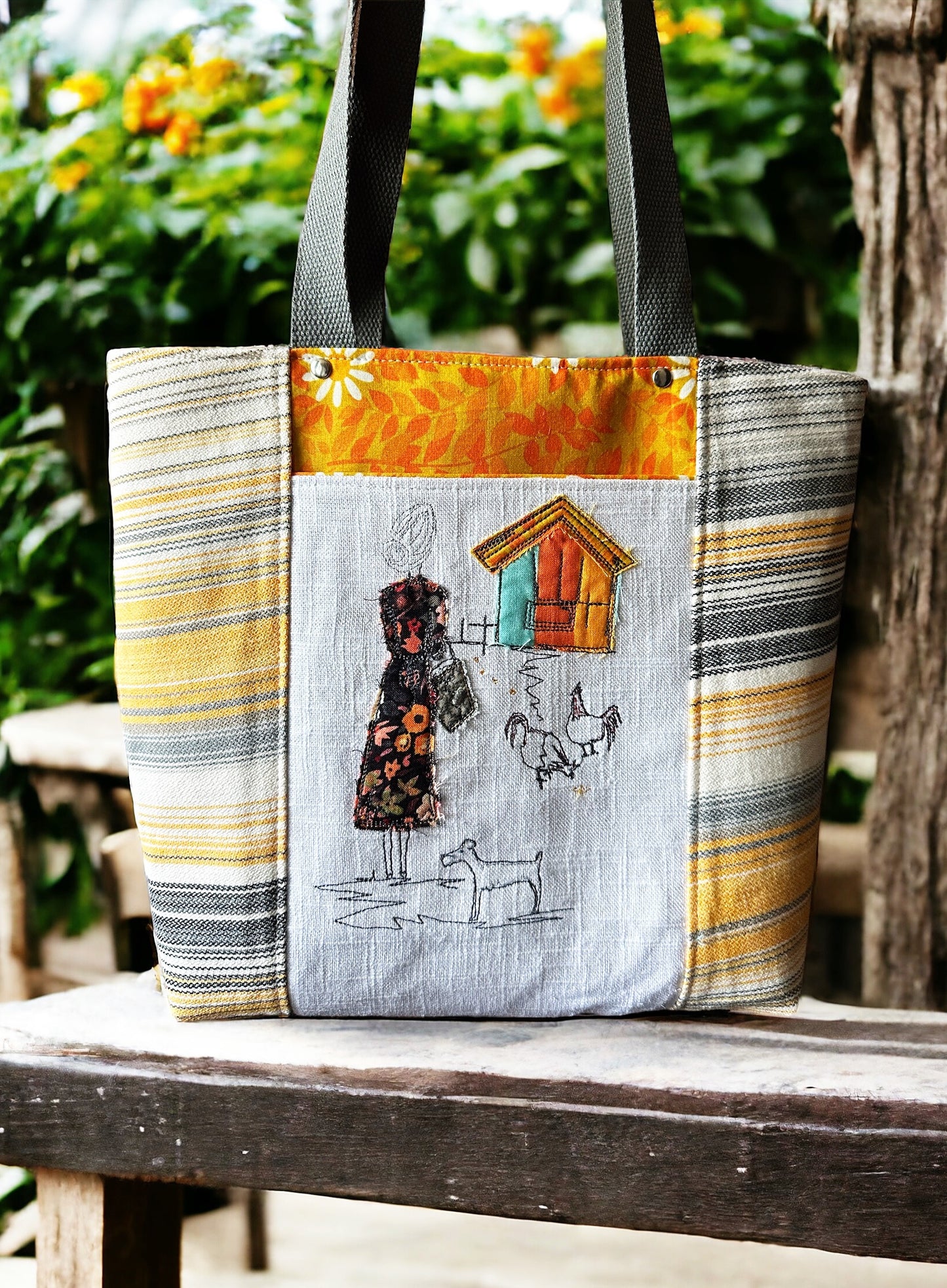 Chicken Lady Tote/Book Bag