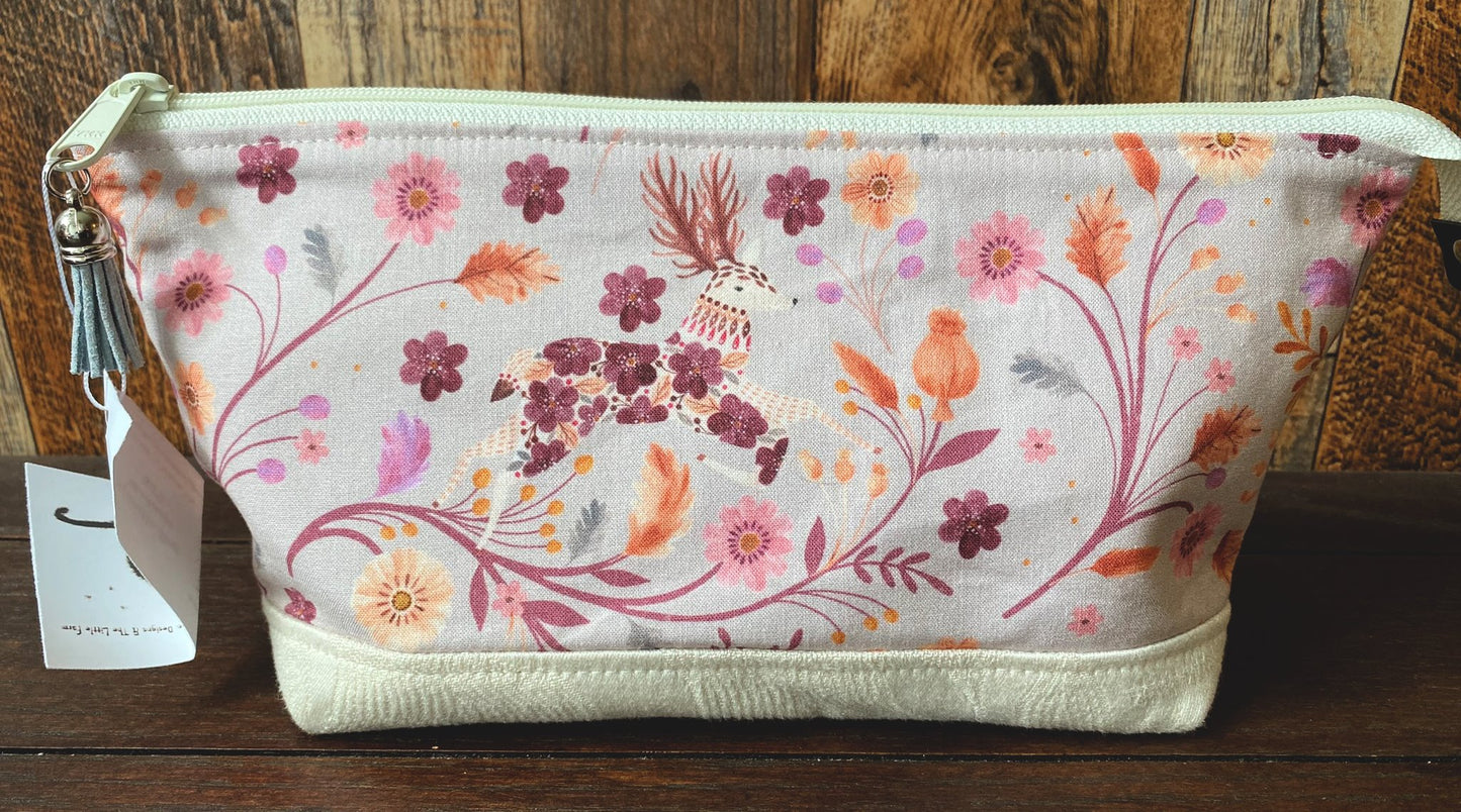 Mushroom and Woodland Friends Medium Open Wide Spindle Bag