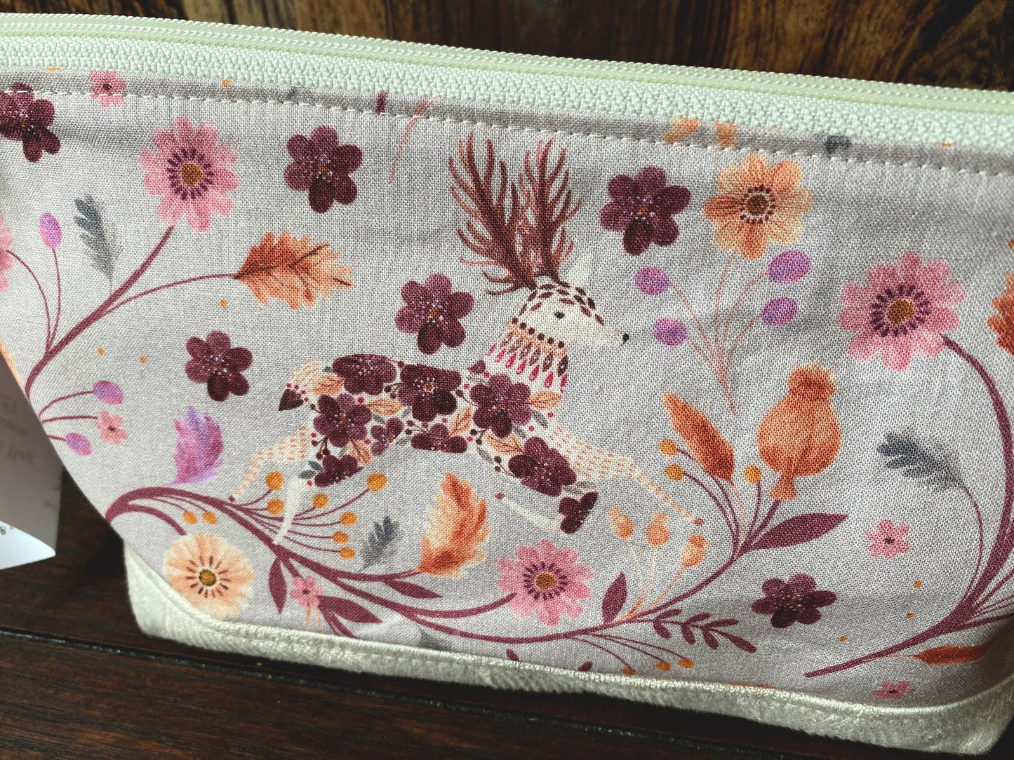 Mushroom and Woodland Friends Medium Open Wide Spindle Bag