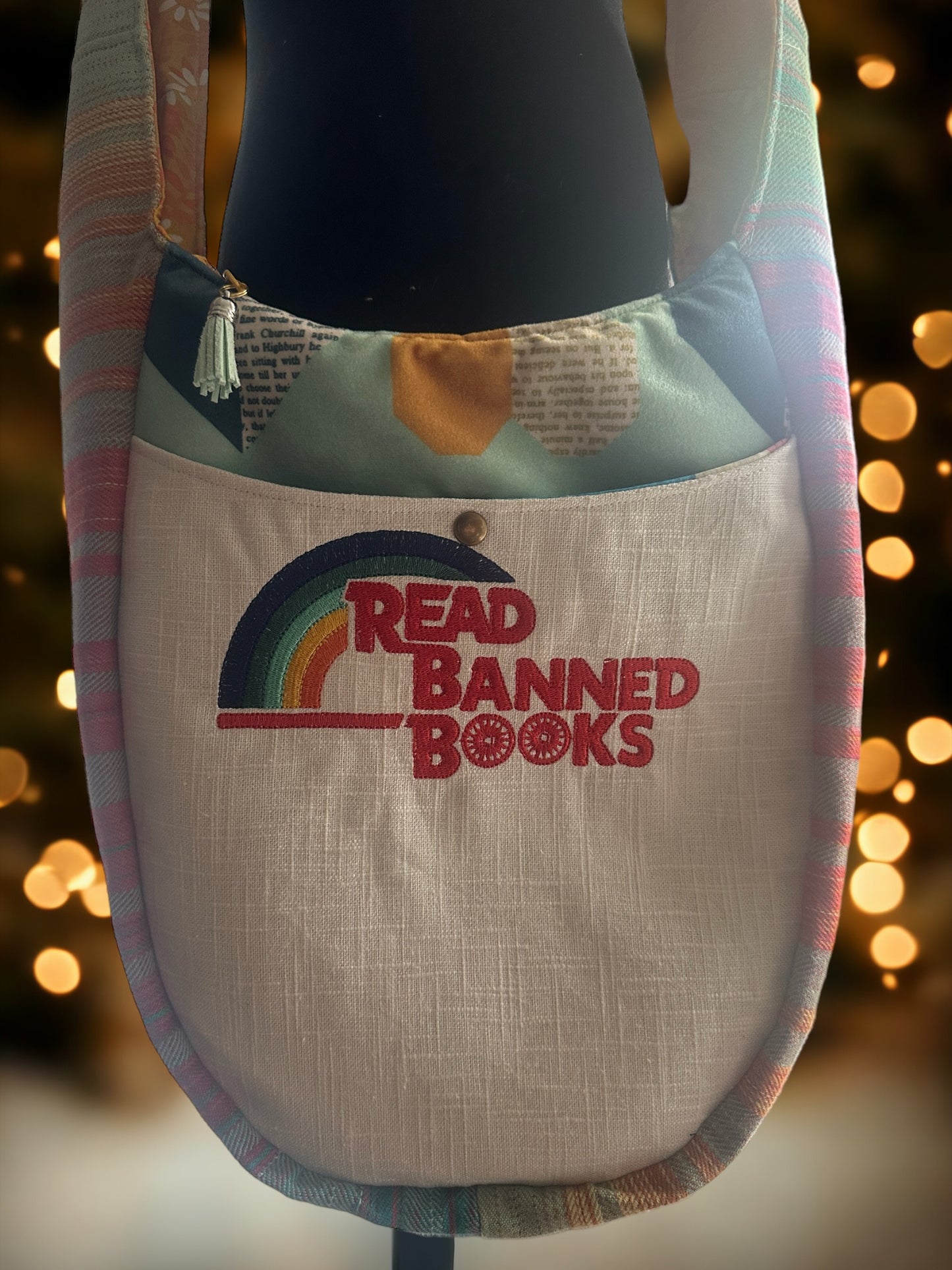 Read Banned Books Boho Crossbody Bag