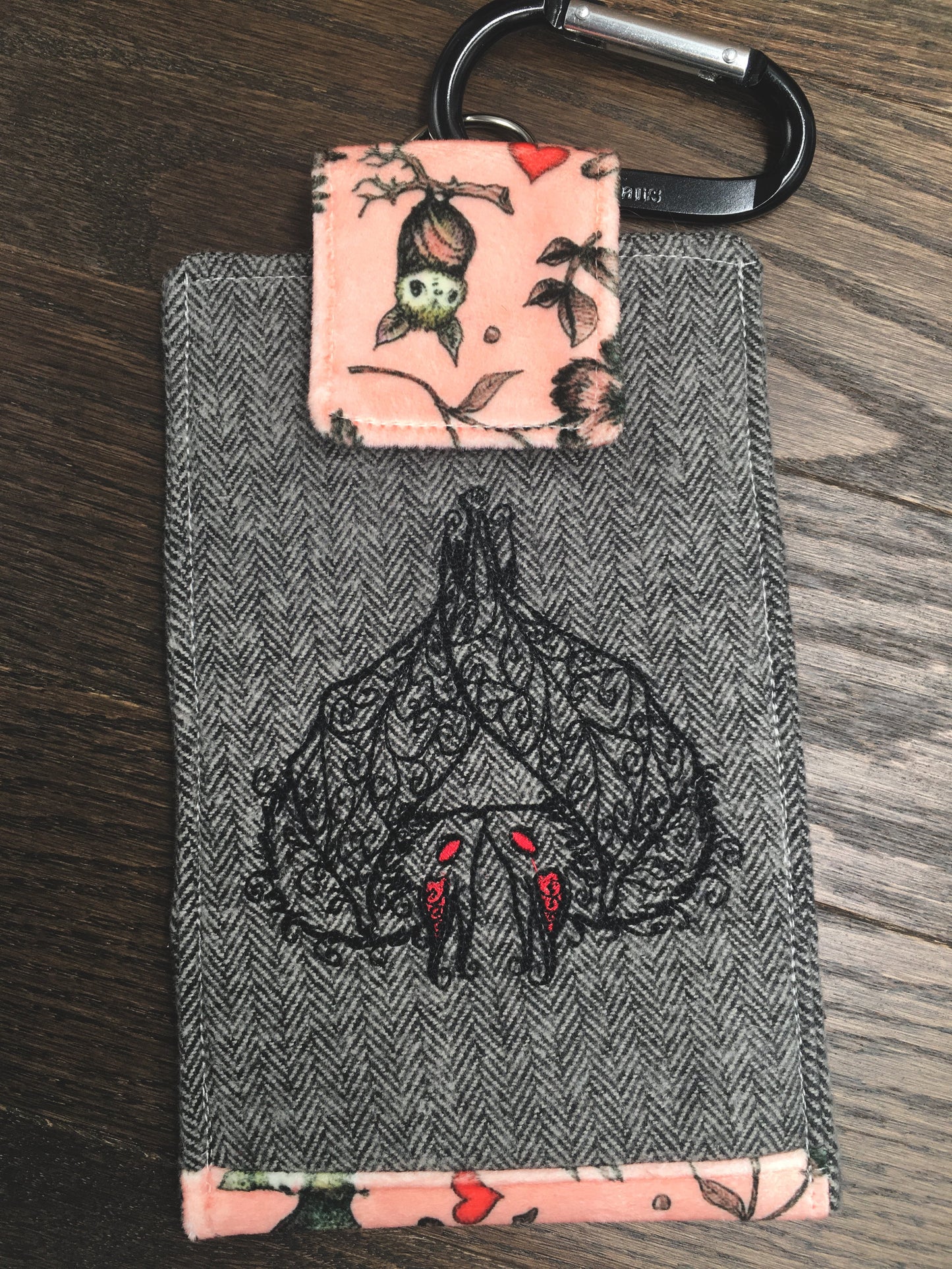 Bat Love! Phone Pouch with Internal Card Pocket
