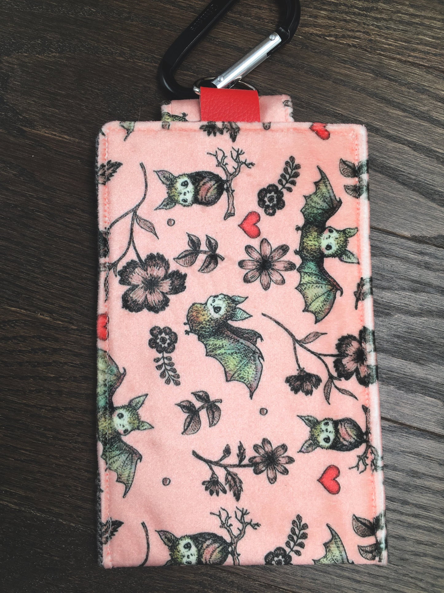 Bat Love! Phone Pouch with Internal Card Pocket