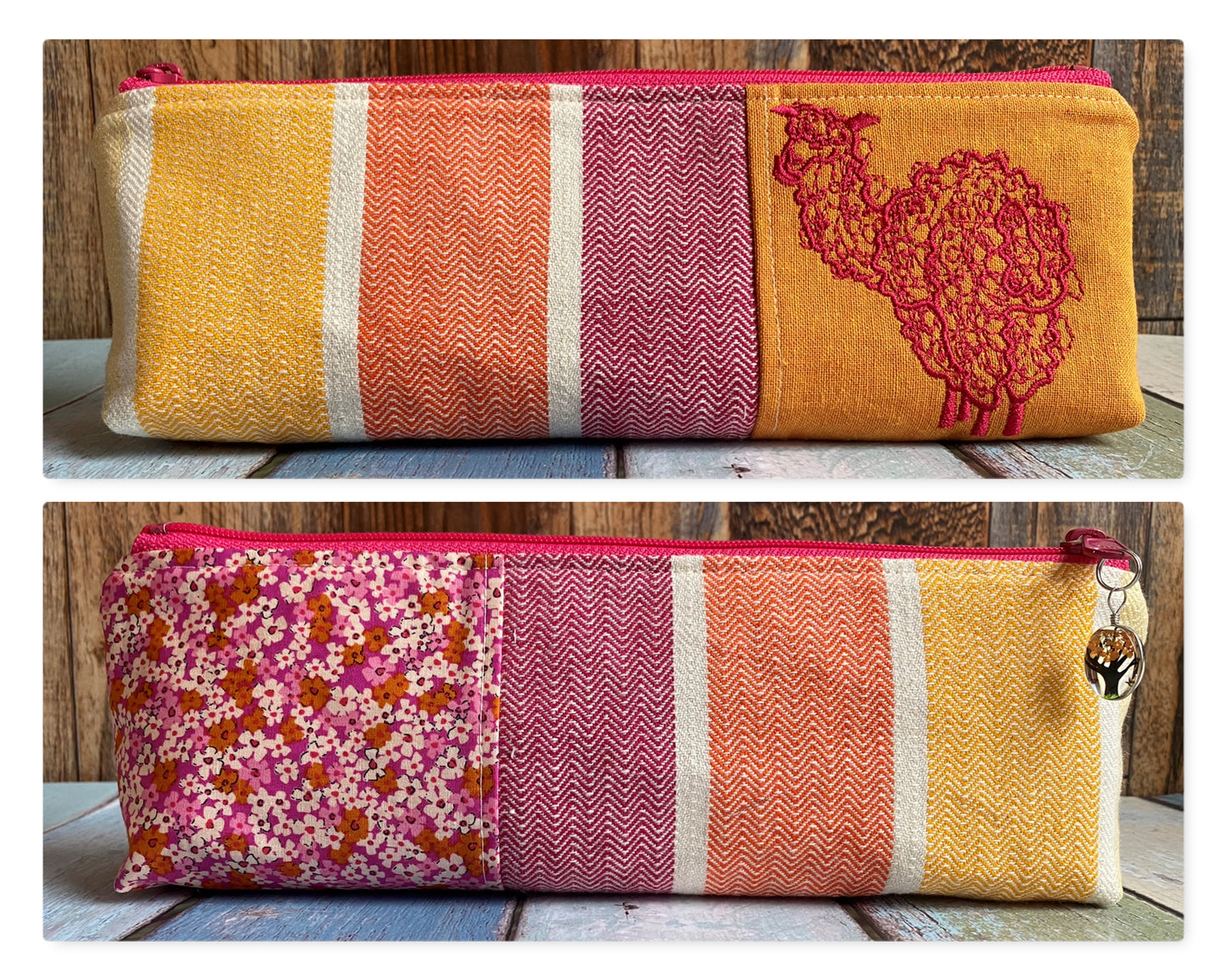 Sunset Llama Long and Lean Zipper Bag