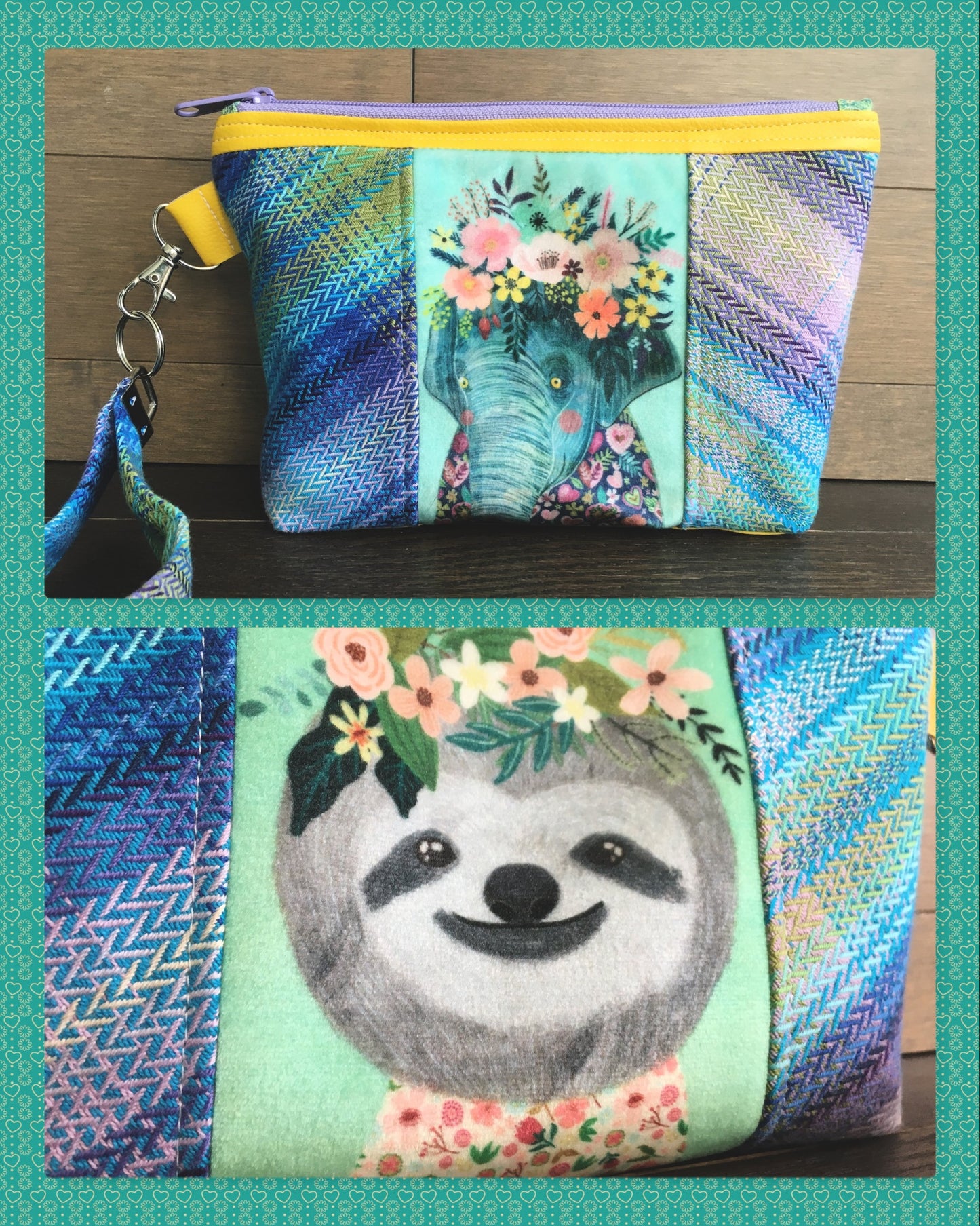 Botanical Beasts Grab-and-Go Zipper Bag