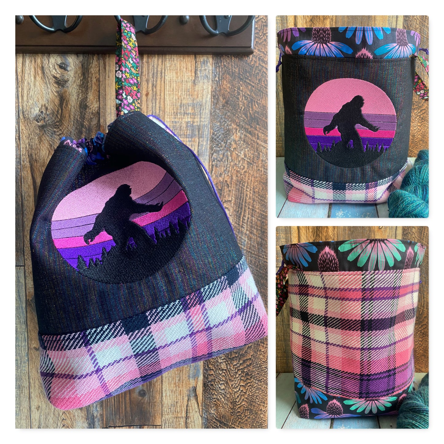Sunset Sasquatch Large Project Bag