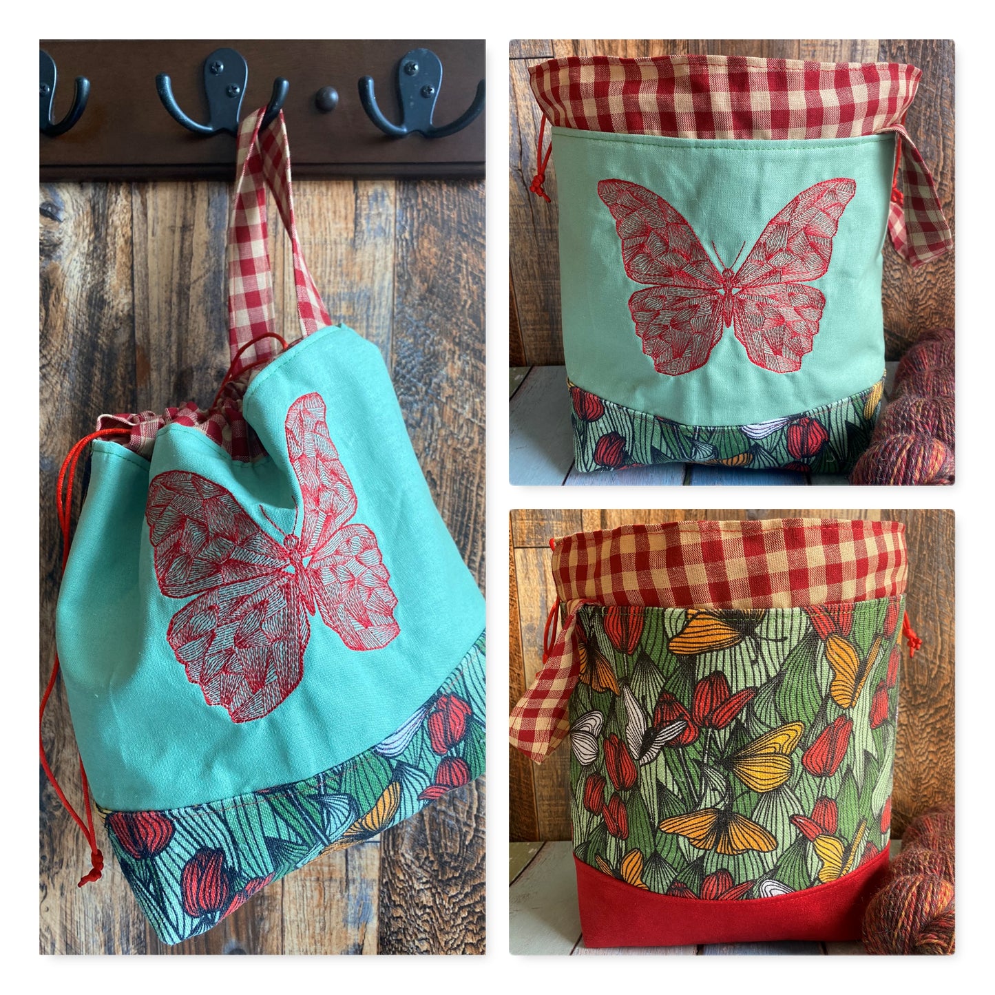 Butterfly Picnic Medium Project Bag