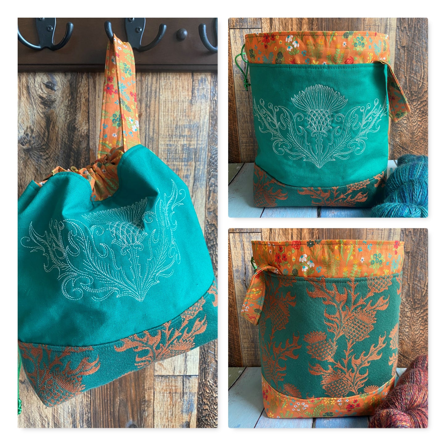 Thistles Medium Project Bag