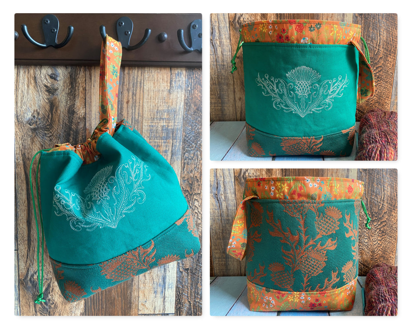 Thistles Small Project Bag