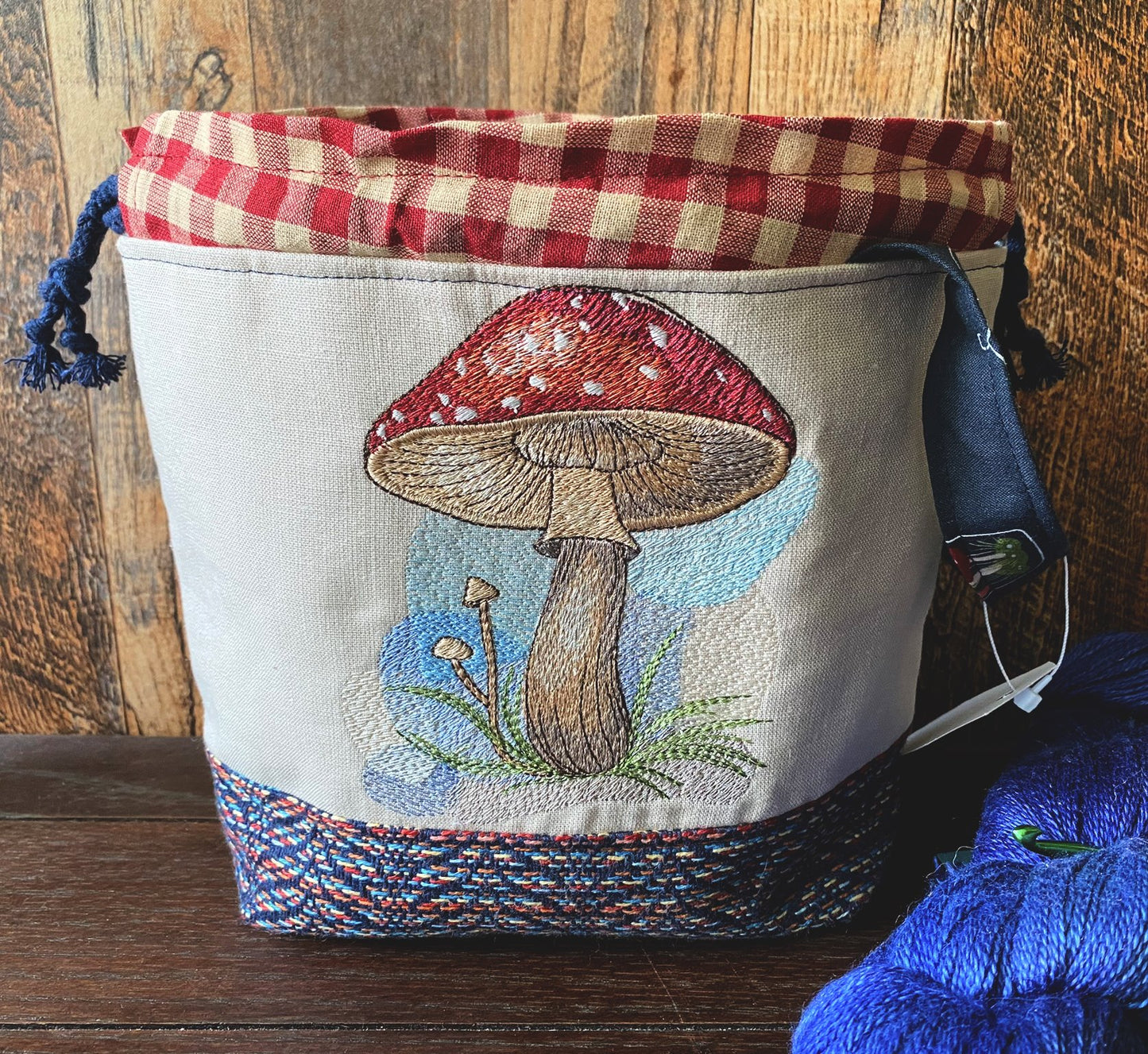 Toadstool Mushroom Small Project Bag
