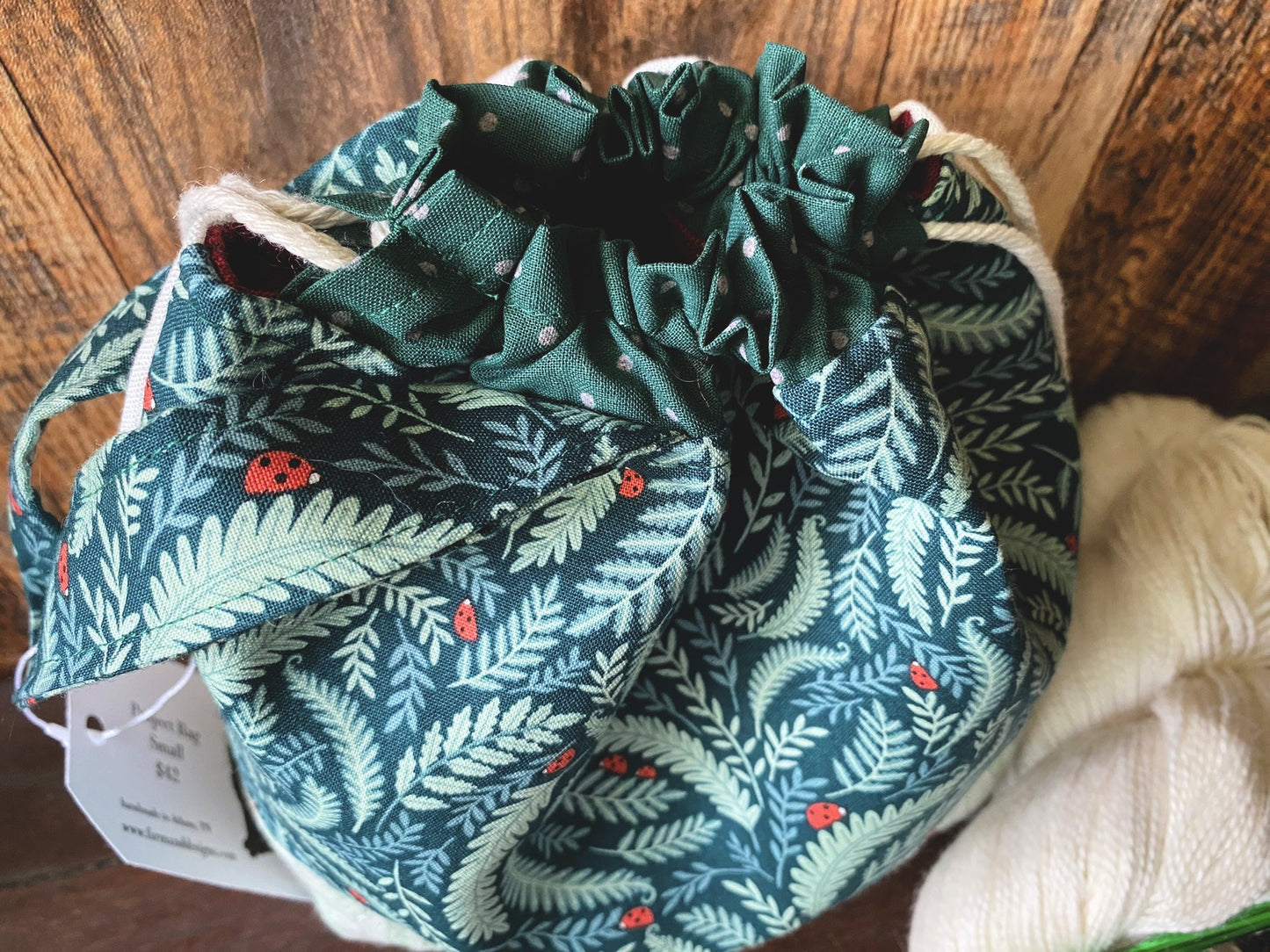 Forest Ferns Small Project Bag