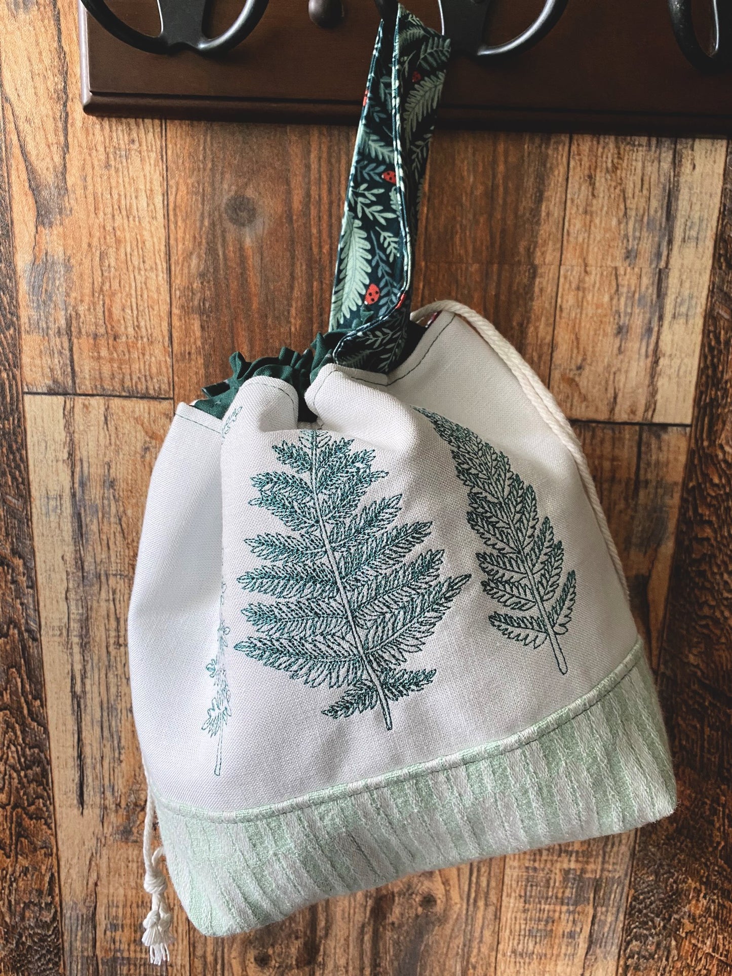 Forest Ferns Small Project Bag