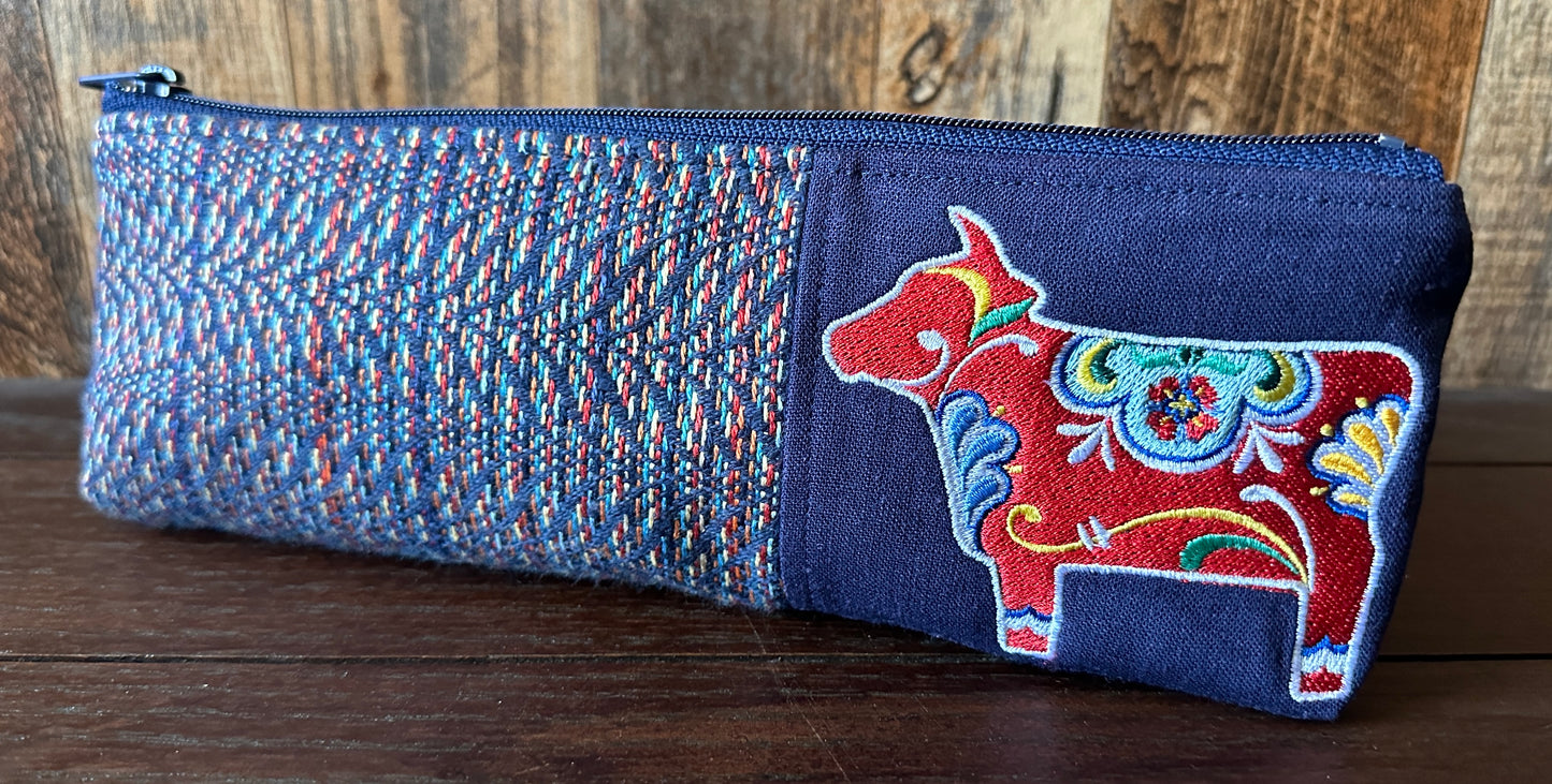 Dala Cow Long and Lean Zipper Bag