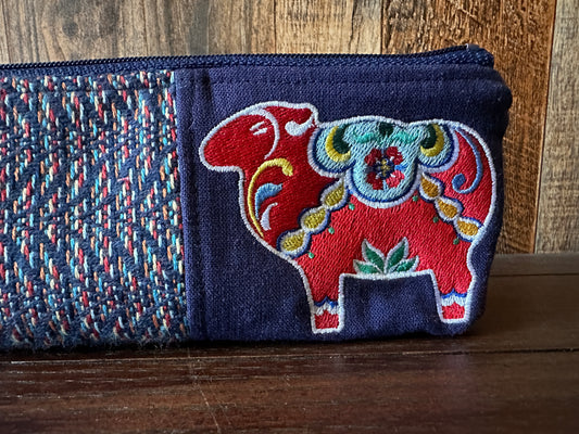 Dala Sheep Long and Lean Zipper Bag