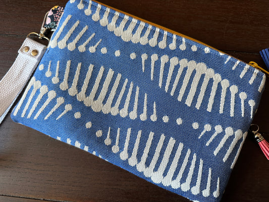 Gardening in my DNA Small Double Zipper Clutch and E-Reader Pouch