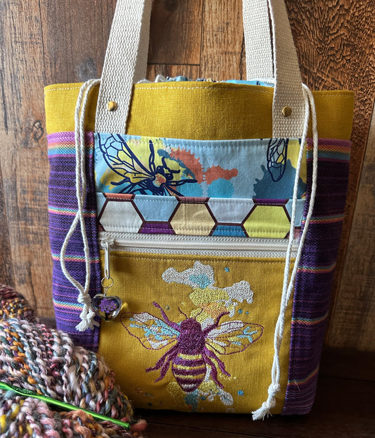Buzzy Bees Medium Firefly Project Bag