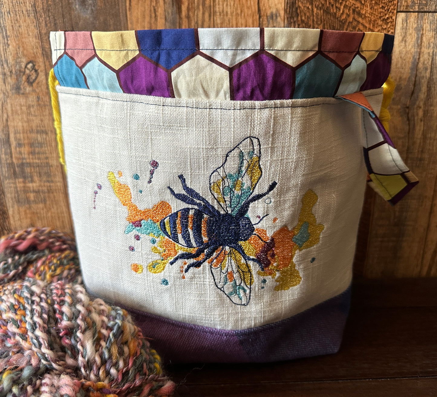 Buzzy Bees Medium Project Bag