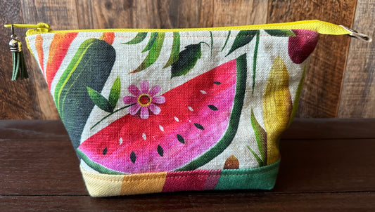 Summer Garden Small Open Wide Spindle Bag