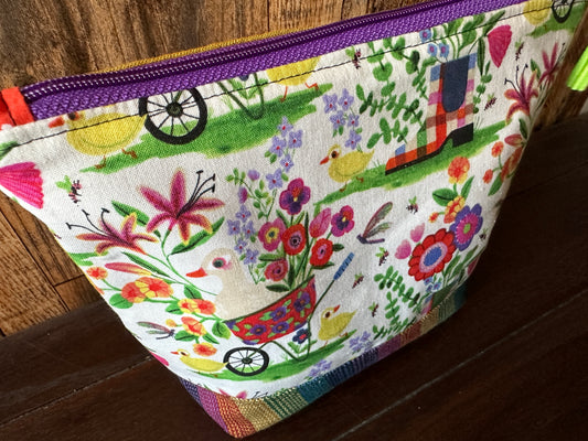 Runner Ducks Padded Project or Cosmetic Bag
