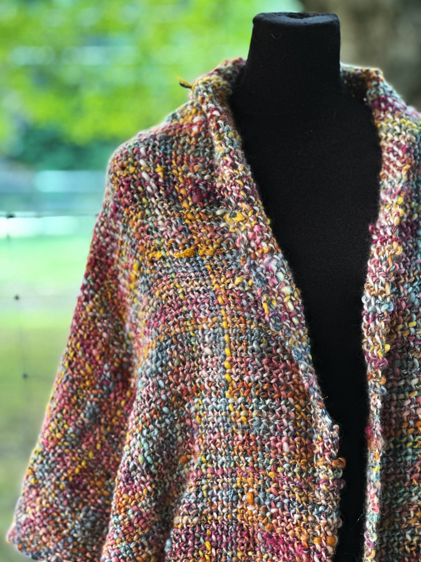 Forget the Explosion. Look at the Colors! ~ Handspun & Handwoven Shawl