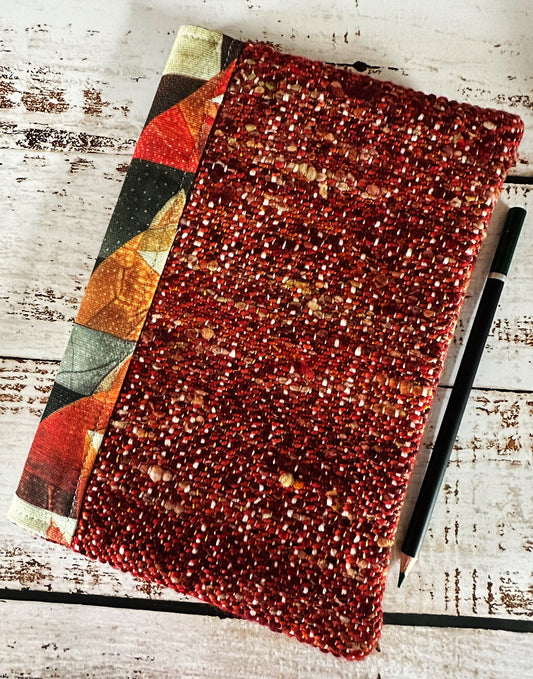 Fantastic Foxes with Handwoven Alpaca Adjustable A5 Journal Cover