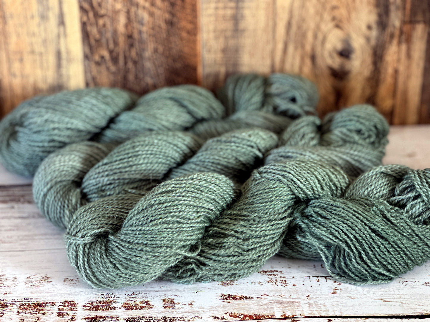 Mohair/Shetland/Southdown Farm Yarn ~ DK Weight, 250 Yards ~ Sage Green