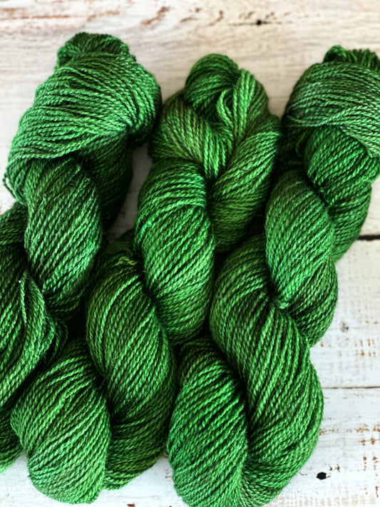 Mohair/Shetland/Southdown Farm Yarn ~ DK Weight, 250 Yards ~ Kelly Green