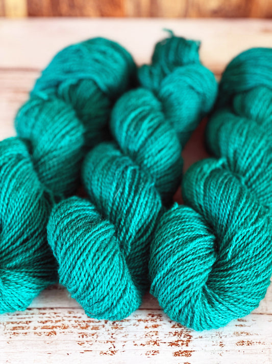 Mohair/Shetland/Southdown Farm Yarn ~ DK Weight, 250 Yards ~ Caribbean Blue