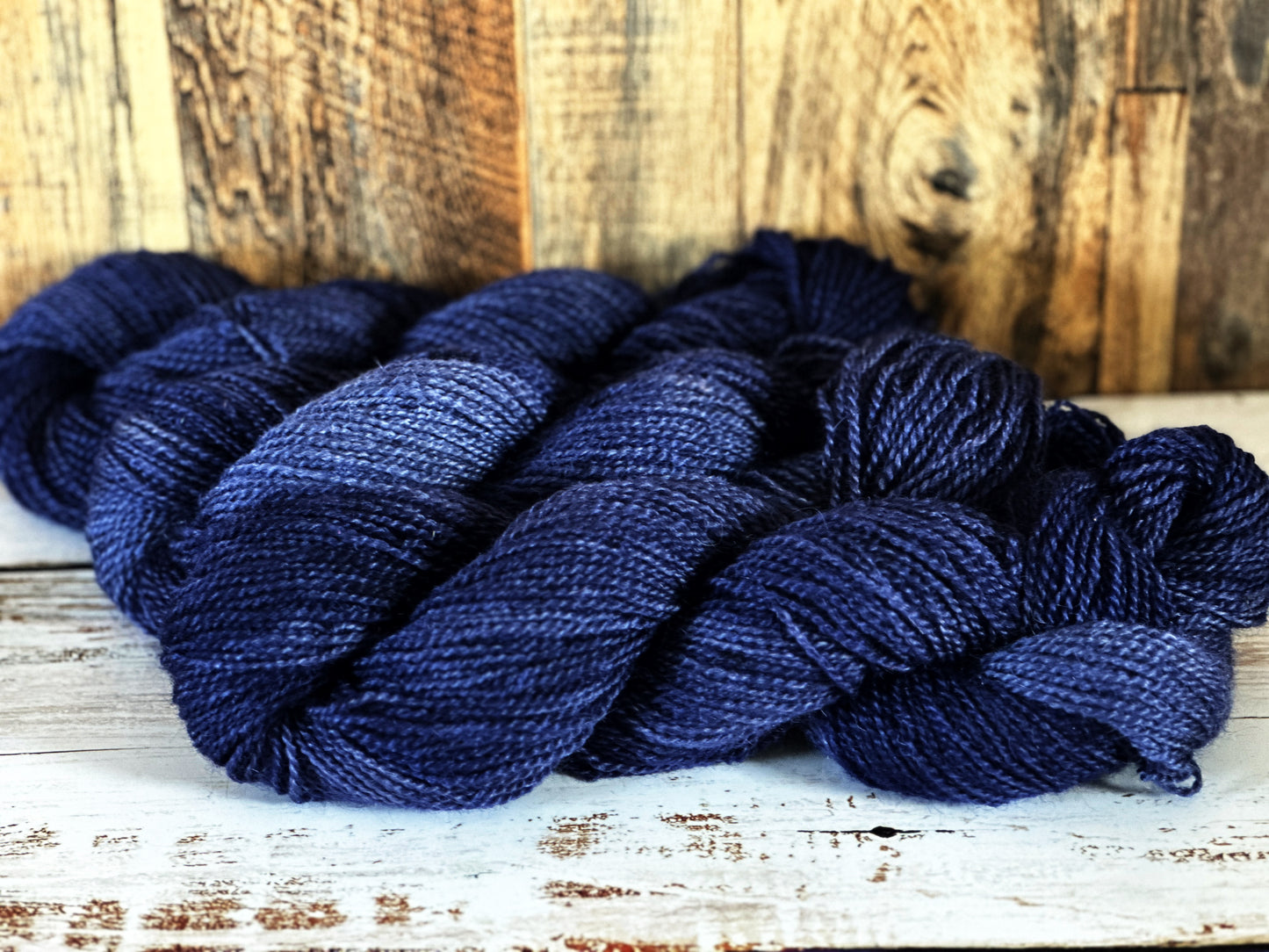 Mohair/Shetland/Southdown Farm Yarn ~ DK Weight, 250 Yards ~ Navy Blue