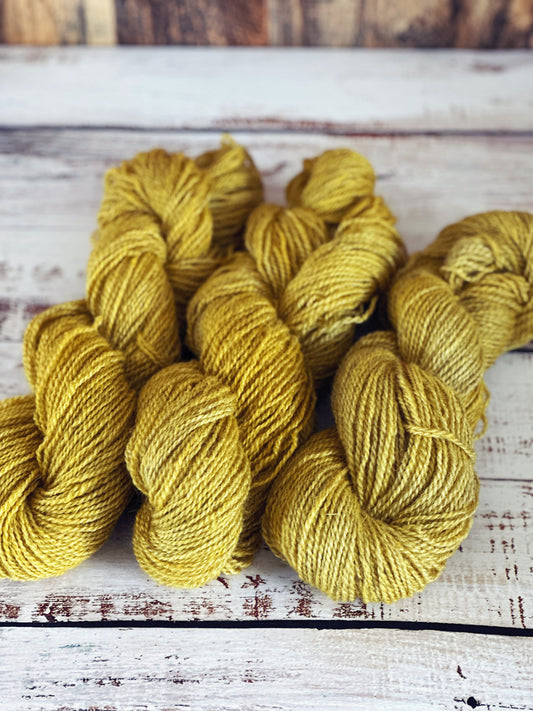Mohair/Shetland/Southdown Farm Yarn ~ DK Weight, 250 Yards ~ Duckling Yellow