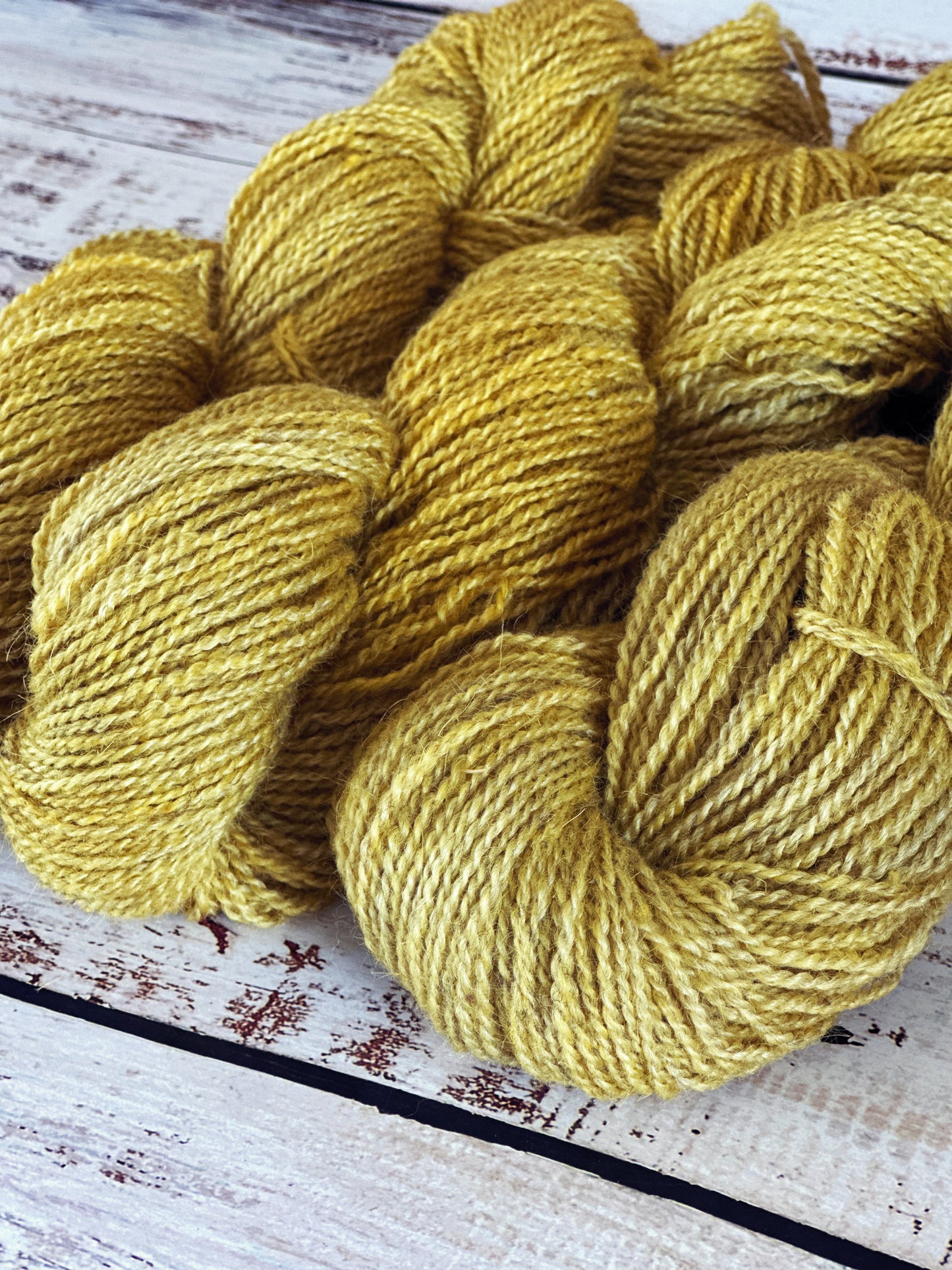 Mohair/Shetland/Southdown Farm Yarn ~ DK Weight, 250 Yards ~ Duckling Yellow
