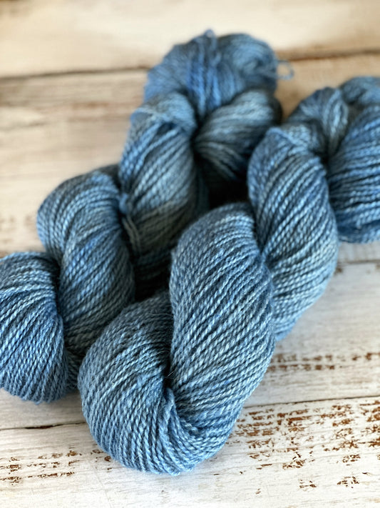 Mohair/Shetland/Southdown Farm Yarn ~ DK Weight, 250 Yards ~ Alpine Blue