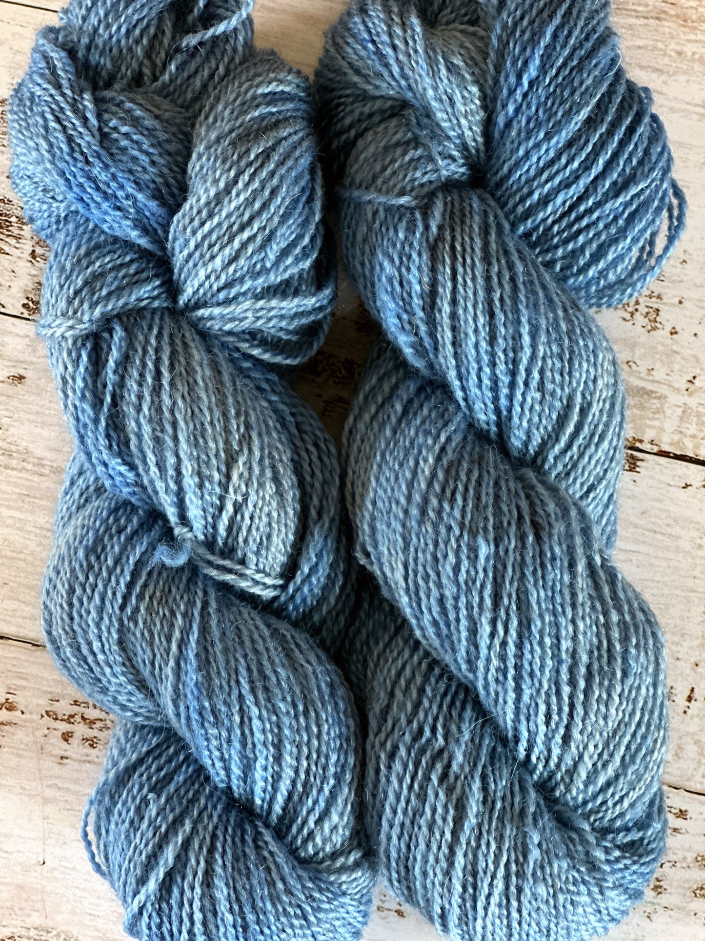 Mohair/Shetland/Southdown Farm Yarn ~ DK Weight, 250 Yards ~ Alpine Blue