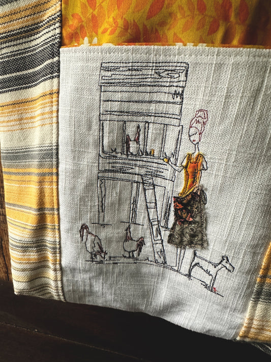 Chicken Lady Tote/Book Bag