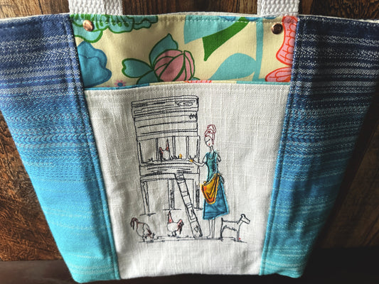 Chicken Lady Tote/Book Bag