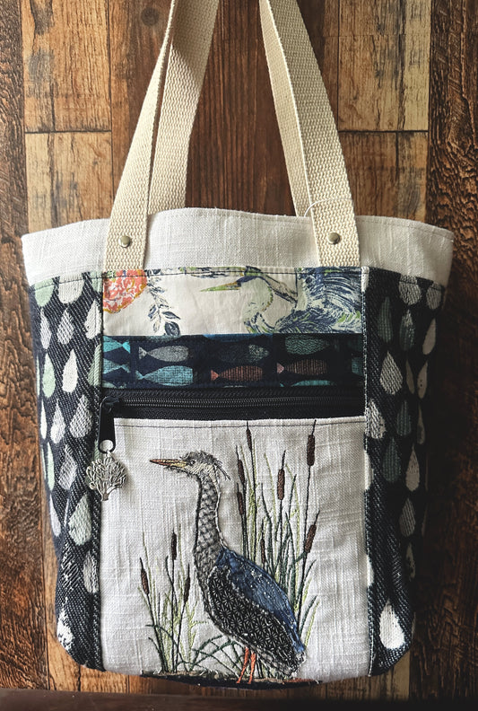 Great Blue Heron Medium Firefly Project Bag