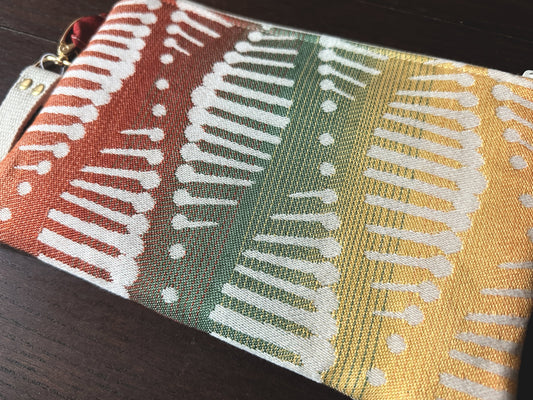 Plant Lovers Small Double Zipper Clutch and E-Reader Pouch