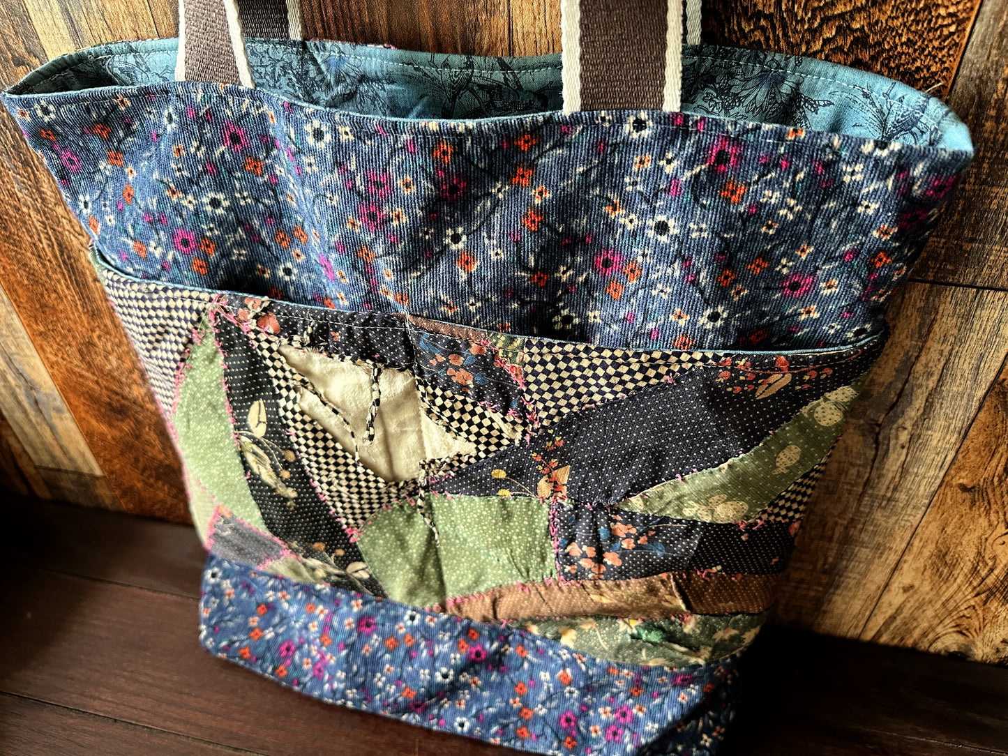 Repurposed Heritage Quilt Extra Large Tote