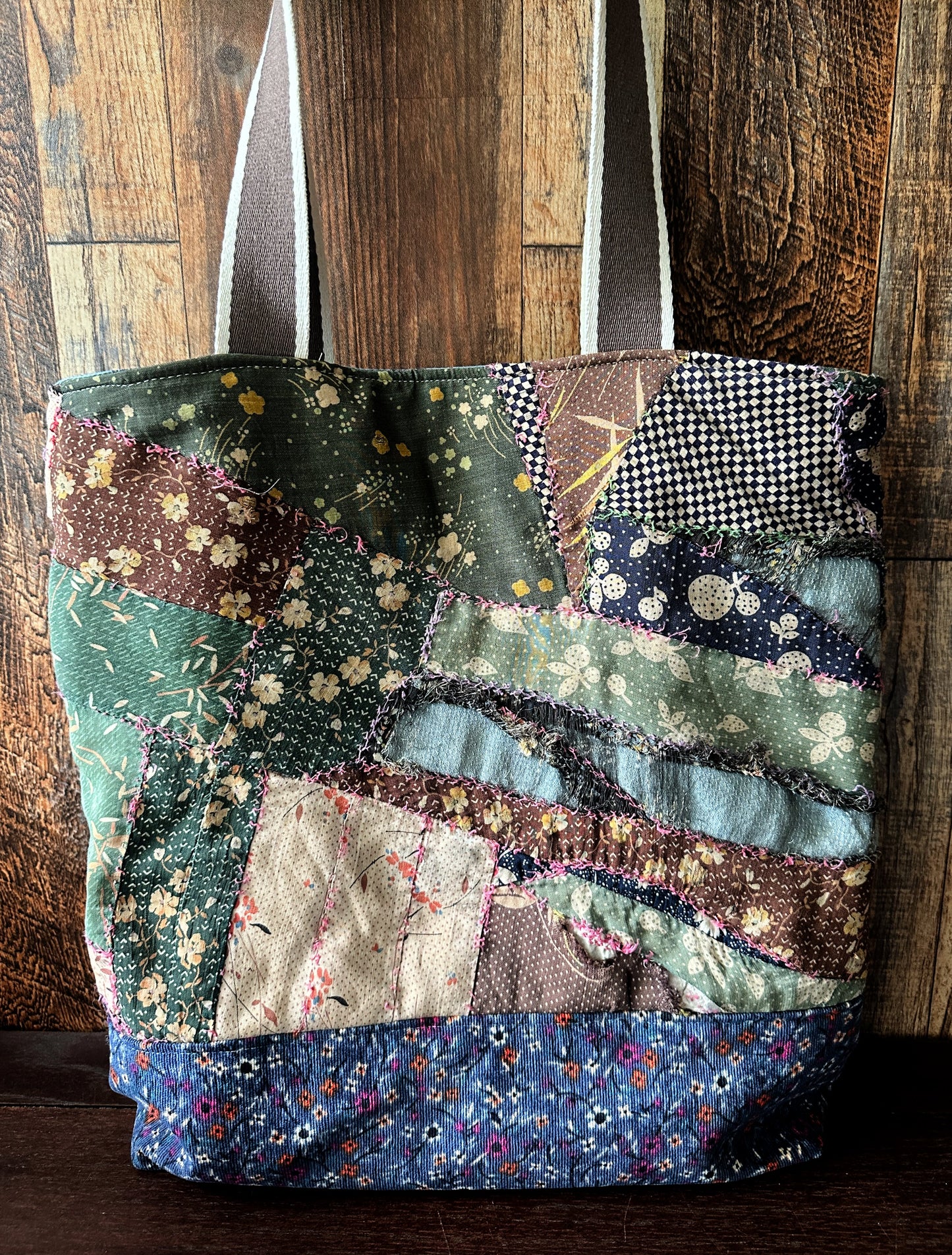 Repurposed Heritage Quilt Extra Large Tote