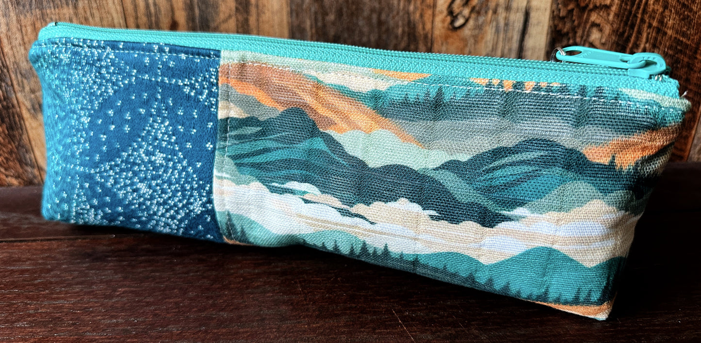 Appalachian Mountain Morning Long and Lean Zipper Bag