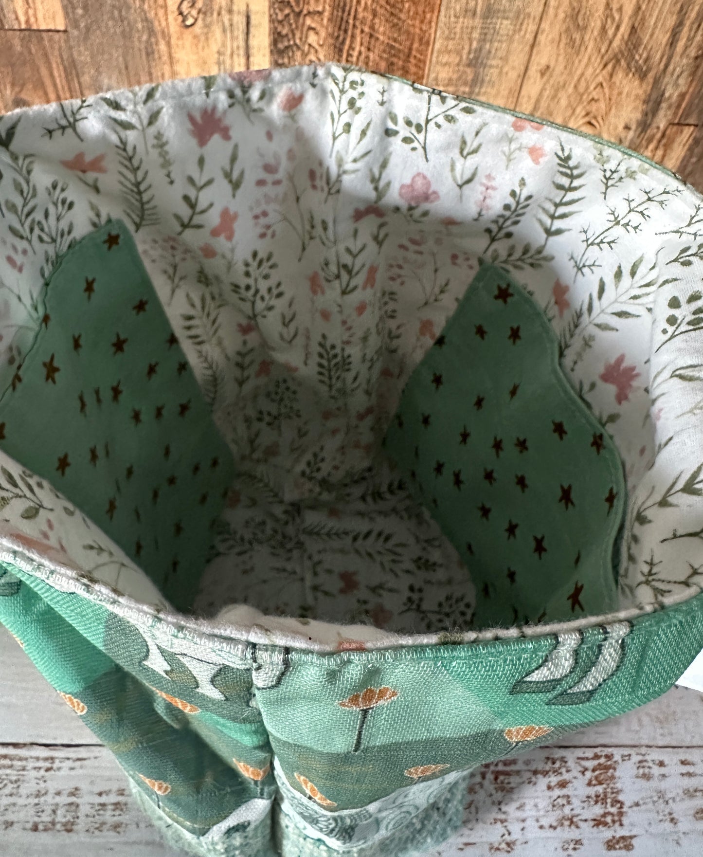 Sweet Sheep and Handwoven Wool Medium Loop Bag, Slouchy Sack Project Bag