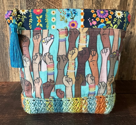 Resist Project or Cosmetic Zipper Bag