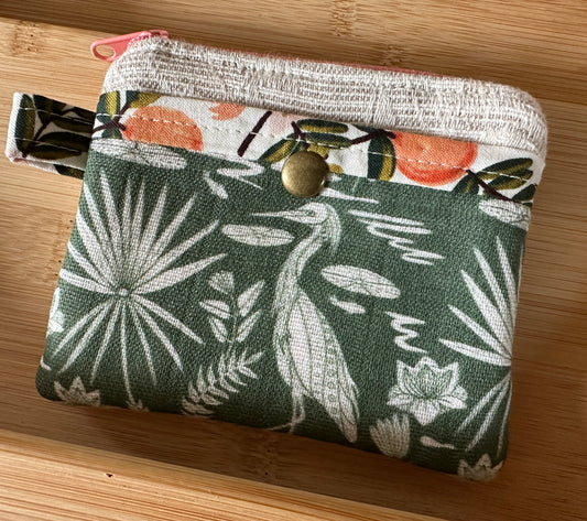 Herons in the Palmetto Simple Zipper Wallet