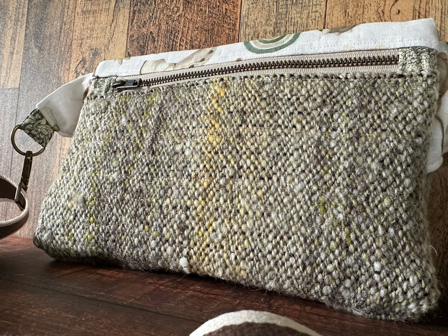 Wyrmling Dragons and Woven Wool Crossbody Sling Bag
