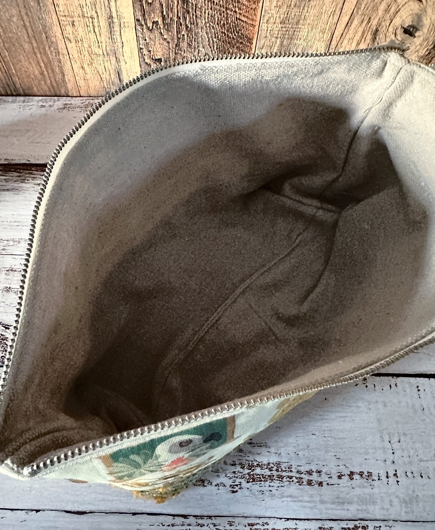 Glam Birds of Prey & Handwoven Wool Large Open Wide Bag
