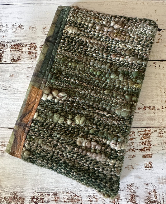 Spring Forest with Handwoven Mohair Adjustable A5 Journal Cover